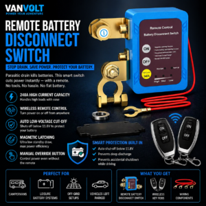 Remote Battery Disconnect Switch – Wireless 240A Kill Switch